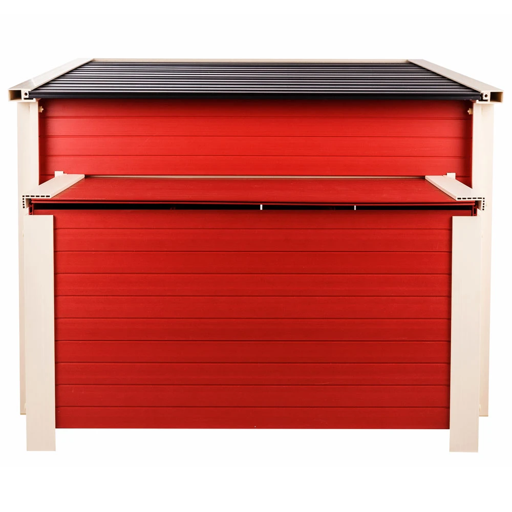 New Age Pet Jumbo Fontana Chicken Barn In Red Red/Maple (54.10" L X 46.30" W X 40.10" H) 7 New Age Pet Jumbo Fontana Chicken Barn In Red Red/Maple (54.10" L X 46.30" W X 40.10" H) - Image 6