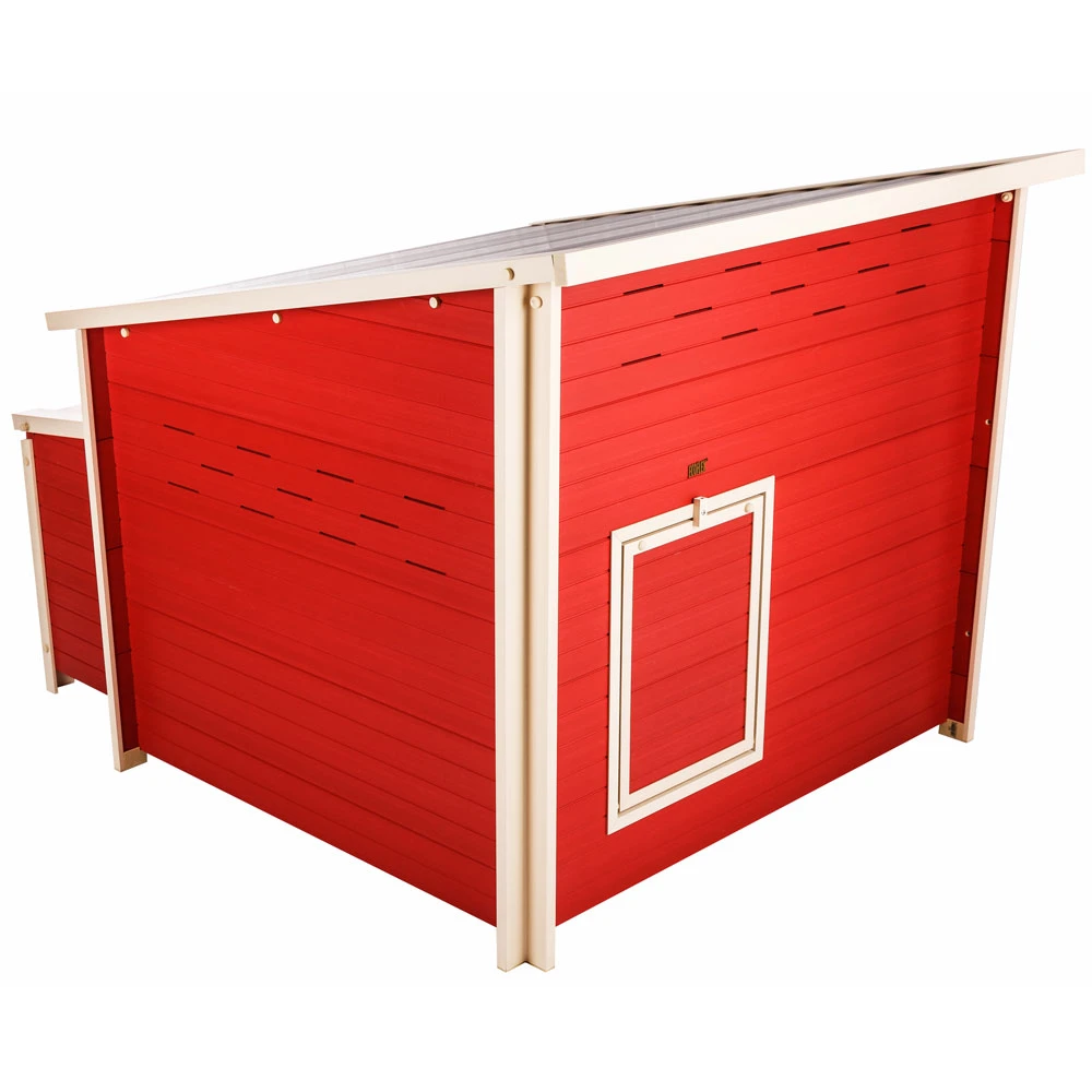 New Age Pet Jumbo Fontana Chicken Barn In Red Red/Maple (54.10" L X 46.30" W X 40.10" H) 2 New Age Pet Jumbo Fontana Chicken Barn In Red Red/Maple (54.10" L X 46.30" W X 40.10" H)