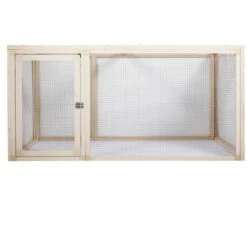 New Age Pet Jumbo Fontana Chicken Pen Maple (41.10" L X 59.80" W X 29.30" H) -Bird Supply Store new age pet jumbo fontana chicken pen maple 41 10 l x 59 80 w x 29 30 h 107