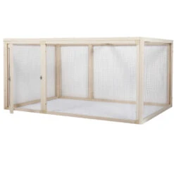 New Age Pet Jumbo Fontana Chicken Pen Maple (41.10" L X 59.80" W X 29.30" H) -Bird Supply Store new age pet jumbo fontana chicken pen maple 41 10 l x 59 80 w x 29 30 h 111