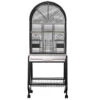 Opening Dome Top Bird Cage - Black (22"x17"x58") -Bird Supply Store opening dome top bird cage black 22 x17 x58 75