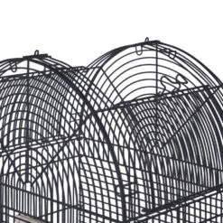 Opening Dome Top Bird Cage - Black (22"x17"x58") -Bird Supply Store opening dome top bird cage black 22 x17 x58 88