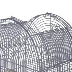 Opening Dome Top Bird Cage - Platinum (22"x17"x58") -Bird Supply Store opening dome top bird cage platinum 22 x17 x58 89