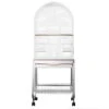 Opening Dome Top Bird Cage - White (22"x17"x58")