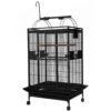 Play Top Bird Cage With 1" Bar Spacing - Black (36"x28"x66") -Bird Supply Store play top bird cage with 1 bar spacing black 36 x28 x66 49