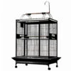 Play Top Bird Cage With 1" Bar Spacing - Black (48"x36"x76") -Bird Supply Store play top bird cage with 1 bar spacing black 48 x36 x76 49