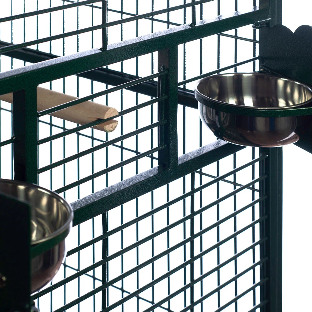 Play Top Bird Cage With 1" Bar Spacing - Green (40"x30"75") 5 Play Top Bird Cage With 1" Bar Spacing - Green (40"x30"75") - Image 3