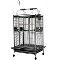 Play Top Bird Cage With 1" Bar Spacing - Platinum (36"x28"x66")