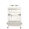 Play Top Bird Cage With 1" Bar Spacing - White (36"x28"x66") -Bird Supply Store play top bird cage with 1 bar spacing white 36 x28 x66 82