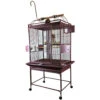 Play Top Bird Cage With 5/8" Bar Spacing - Burgundy (32"x23"x66") -Bird Supply Store play top bird cage with 5 8 bar spacing burgundy 32 x23 x66 81