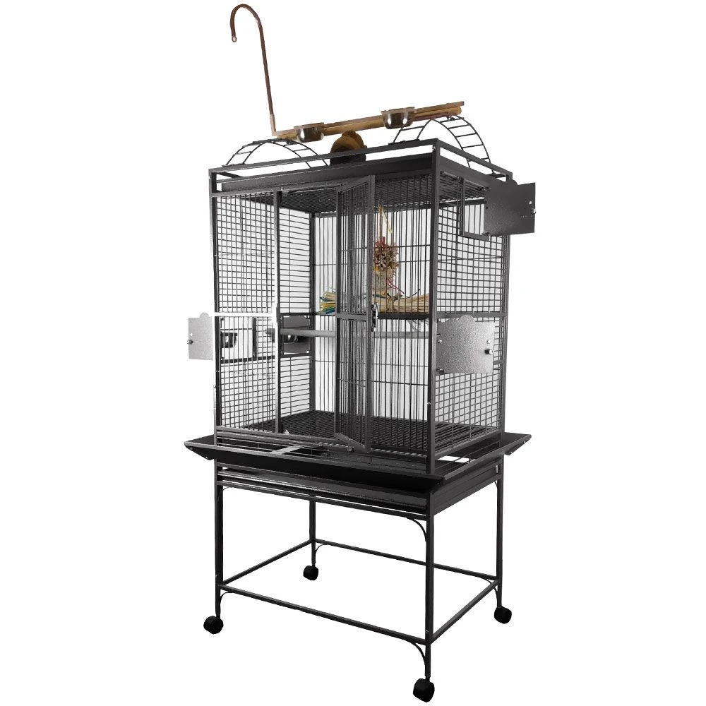Play Top Bird Cage With 5/8" Bar Spacing - Platinum (32"x23"x66") 3 Play Top Bird Cage With 5/8" Bar Spacing - Platinum (32"x23"x66")