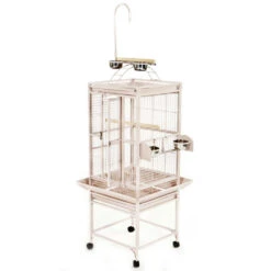 Play Top Bird Cage With 5/8" Bar Spacing - Sandstone (24"x22"62")