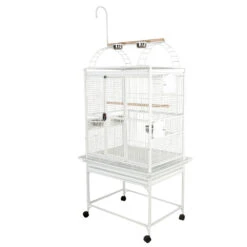 Play Top Bird Cage With 5/8" Bar Spacing - White (32"x23"x66")