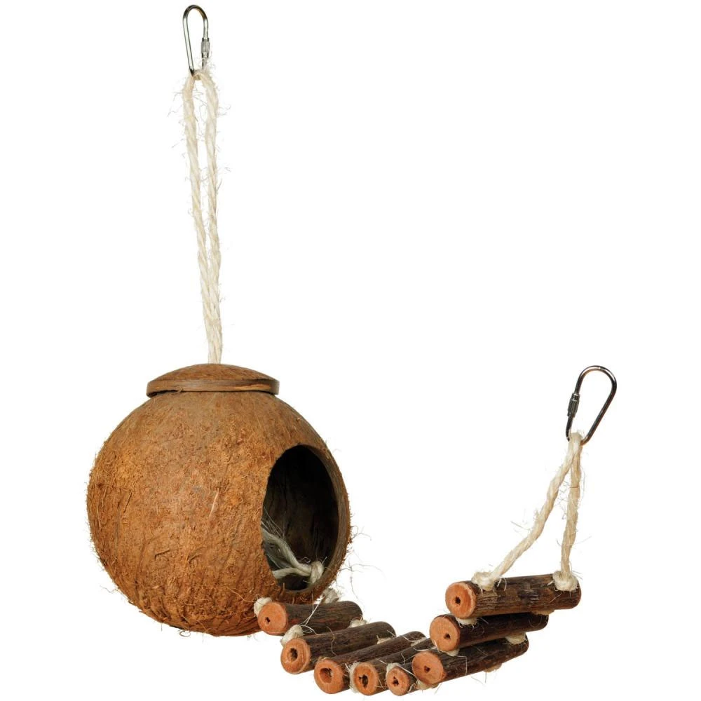 Prevue Naturals Coco Hideaway For Birds 4 Prevue Naturals Coco Hideaway For Birds - Image 2