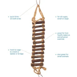 Prevue Naturals Rope Ladder Bird Toy -Bird Supply Store prevue naturals rope ladder bird toy 110