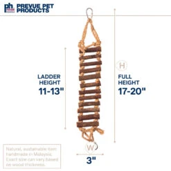 Prevue Naturals Rope Ladder Bird Toy -Bird Supply Store prevue naturals rope ladder bird toy 114