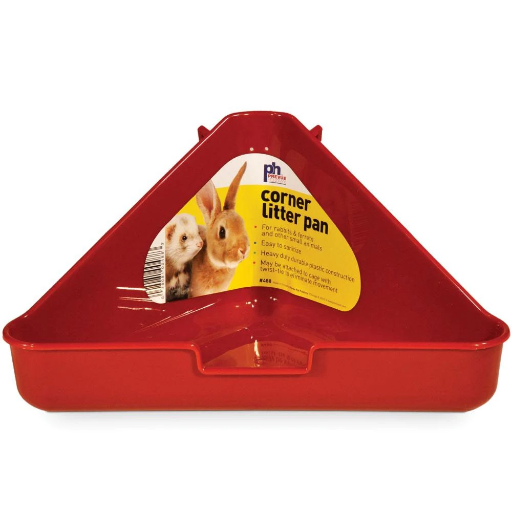 Prevue Plastic Corner Litter Pans For Small Animals 3 Prevue Plastic Corner Litter Pans For Small Animals