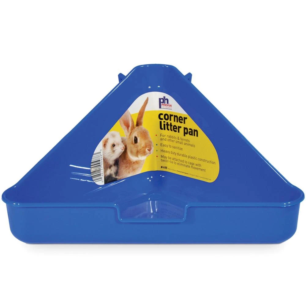 Prevue Plastic Corner Litter Pans For Small Animals 4 Prevue Plastic Corner Litter Pans For Small Animals - Image 2