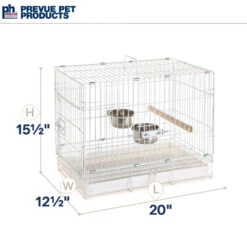 Prevue Travel Cage White For Birds -Bird Supply Store prevue travel cage white for birds 121