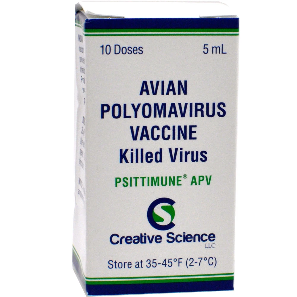 PSITTIMUNE APV Biomune Avian Polyomavirus Vaccine For Birds (5 ML) 3 PSITTIMUNE APV Biomune Avian Polyomavirus Vaccine For Birds (5 ML)
