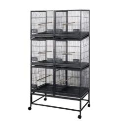 Six Unit Breeder Cage With Dividers (40"x20"x68")