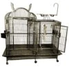 Split Level House Bird Cage - Platinum (42"x26"x61") 2 Split Level House Bird Cage - Platinum (42"x26"x61") -Bird Supply Store split level house bird cage platinum 42 x26 x61 55