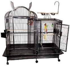 Split Level House Cage With Divider (42"x26"x61")