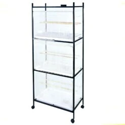 Stand For 503 Flight Cages 4 Tier - Black