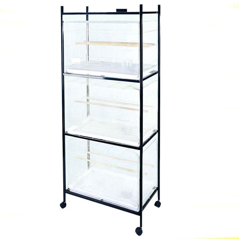 Stand For 503 Flight Cages 4 Tier - White 3 Stand For 503 Flight Cages 4 Tier - White