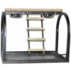 Table Stand With Ladders And Cups - Black (21''x14''x18'') -Bird Supply Store table stand with ladders and cups black 21 x14 x18 34