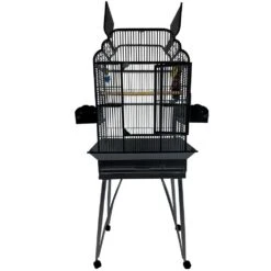 Victorian Open Top Bird Cage - Green (22"x17"x62")