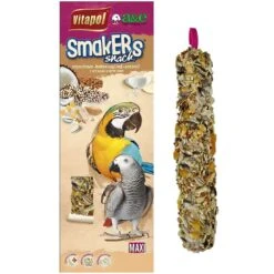 Vitapol Smakers Snacks Treat Stick Twin Pack Coconut/Nut Maxi Parrot
