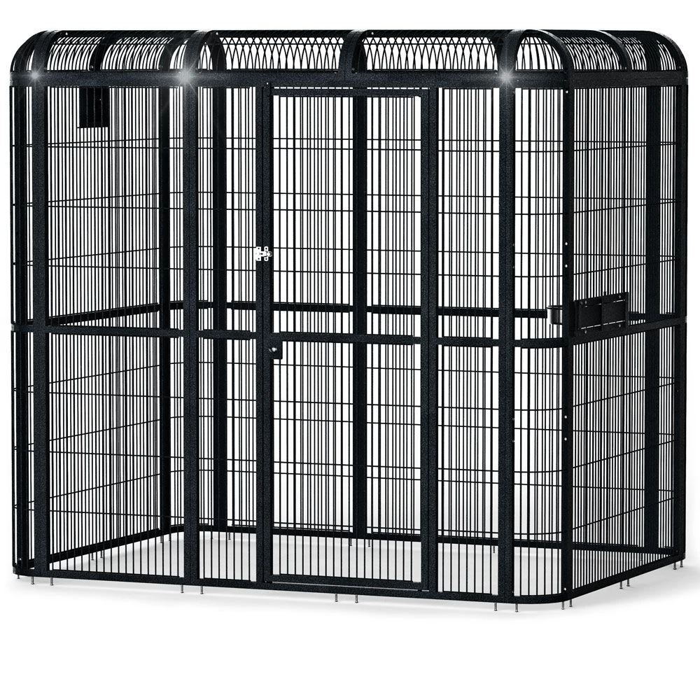 Walk In Aviary - Black (86"x62"x79") 3 Walk In Aviary - Black (86"x62"x79")