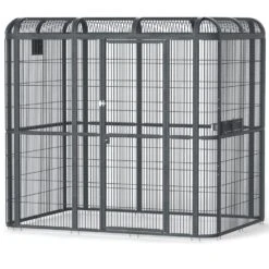 Walk In Aviary With Side Door On 86 Side - Black (206" X 86")