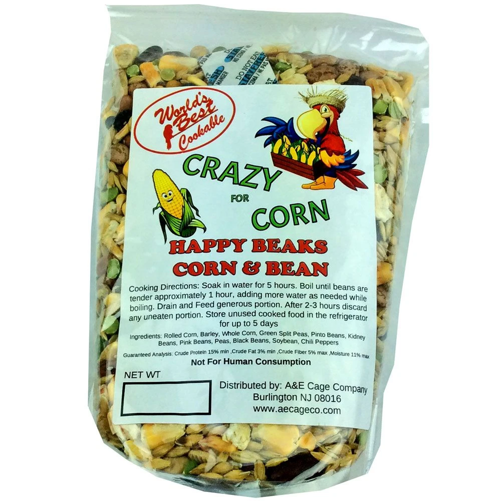 World's Best Crazy For Corn Happy Beaks Corn & Bean (3 Lb) 3 World's Best Crazy For Corn Happy Beaks Corn & Bean (3 Lb)